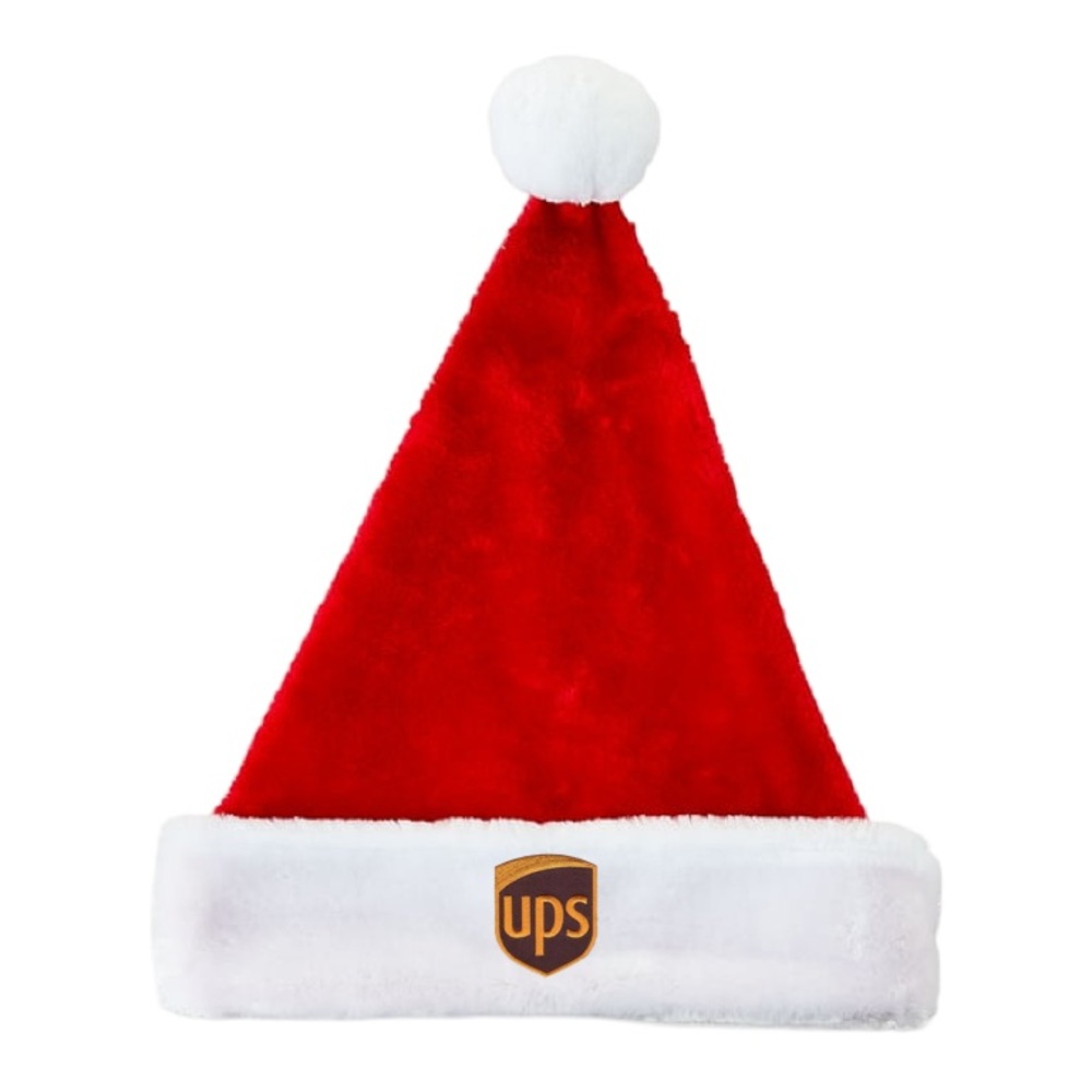 UPS Red and White Santa Hat